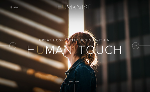 humanist hospitality website homepage