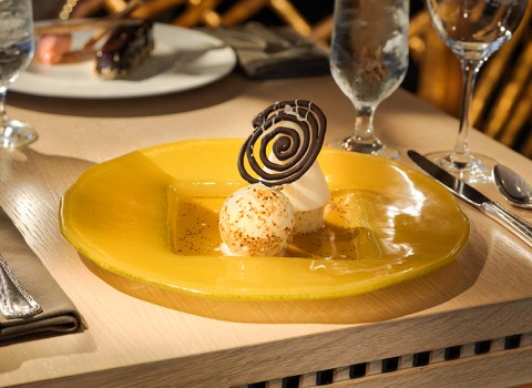 an elegant dessert tray