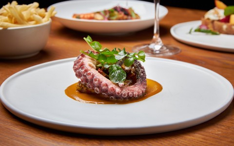 a dish of octopus 