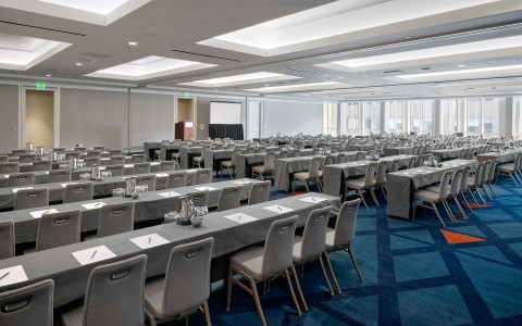 large meeting space with plenty of spaces to sit