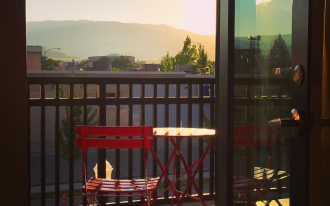 balcony in guest room