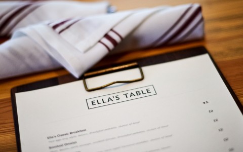 ellas table menu
