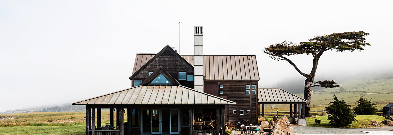 exterior of the main inn building