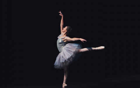 ballerina dancing in the dark