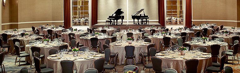 white table cloth in front of a piano