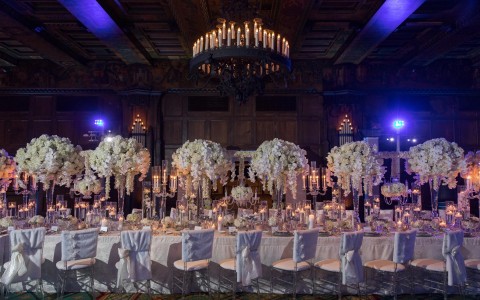 large wedding dinner table