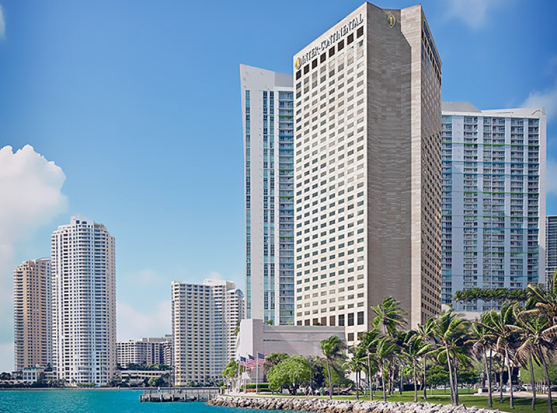 intercontinental miami exterior on the water