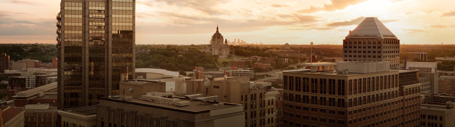panoramic view of Saint Paul Minnesota