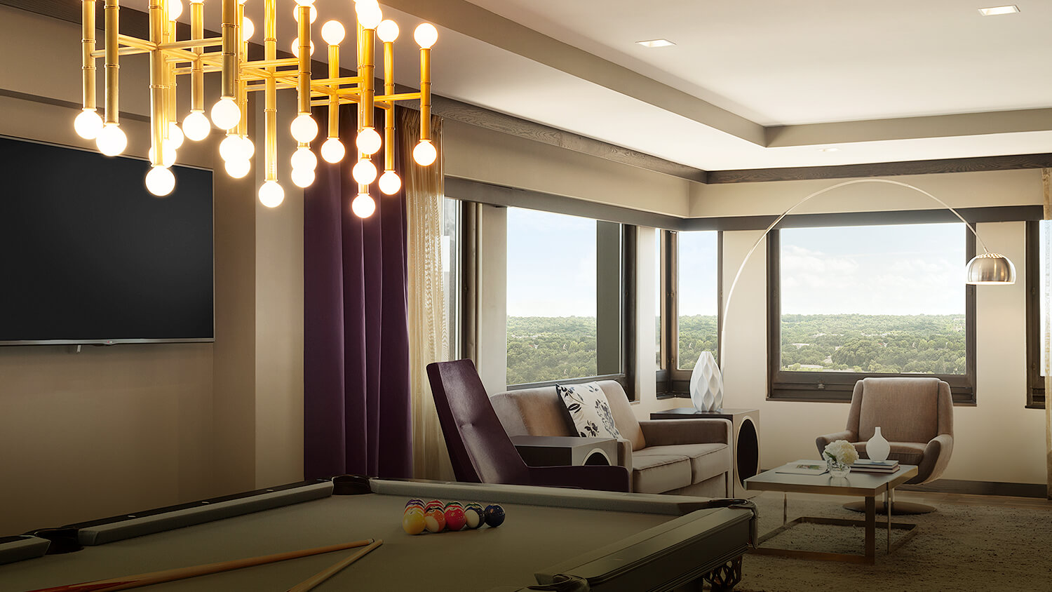 intercontinental saint paul riverfront penthouse suite 