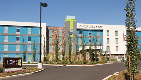 exterior of home2 suites tukwila