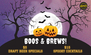 jaspers website special boos and brews