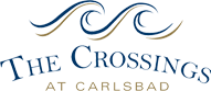  the crossings logo in blue and yellow