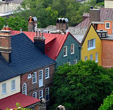 Colorful homes