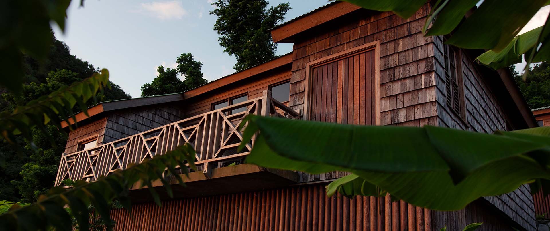 exterior of a wooden building