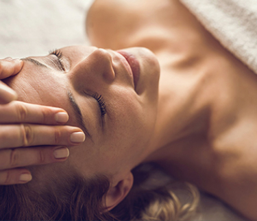 Woman receiving a massage