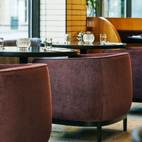 burgundy lounge chairs