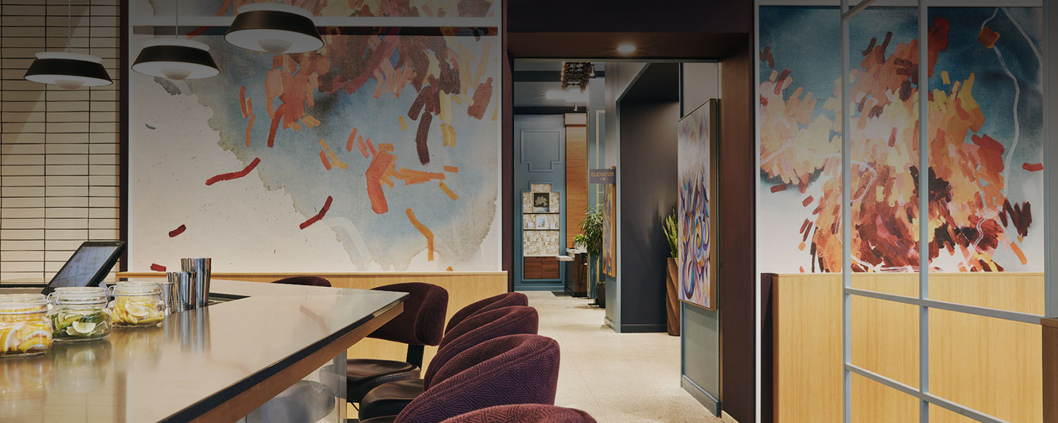 bar seating area