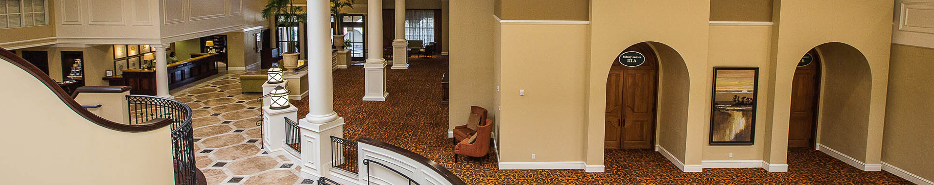 view of resort common areas interior hallway and foyer space