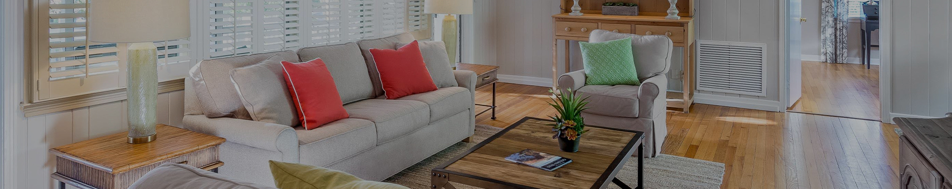 living room seating area in accommodation option