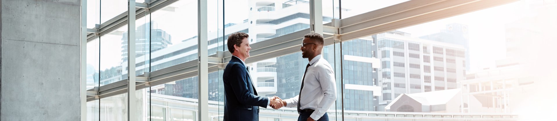 two men shaking hands