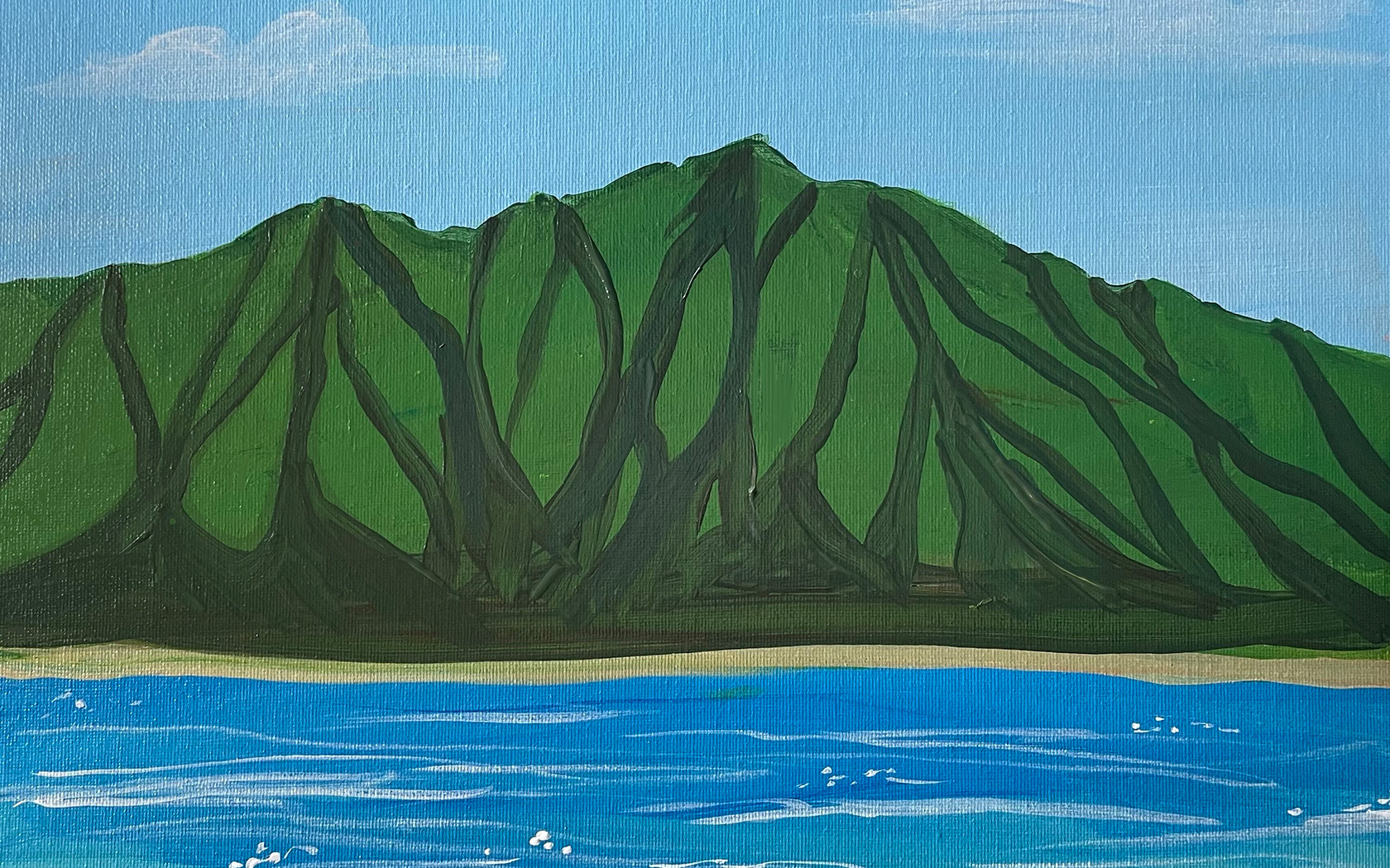 painting of Na Pali Coast
