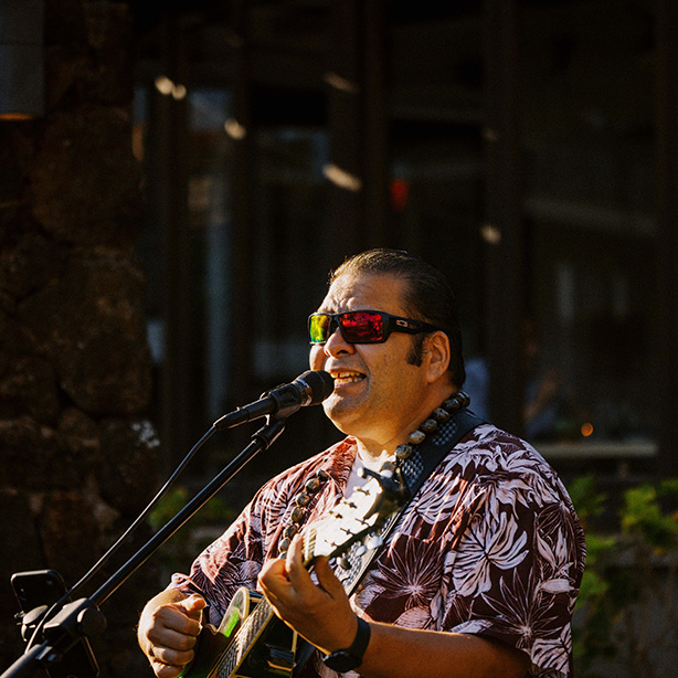 live music guitarist on the lawn
