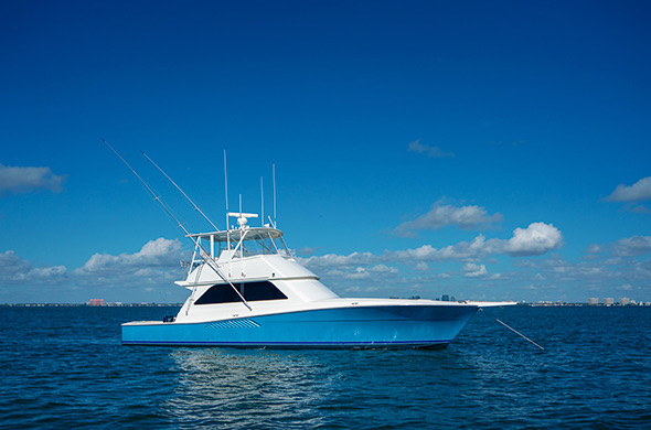 a large white boat on the ocean