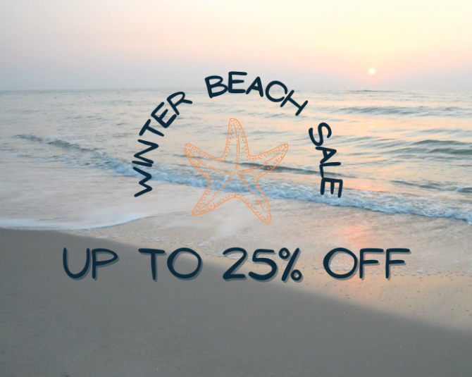 Winter Beach Sale Promo