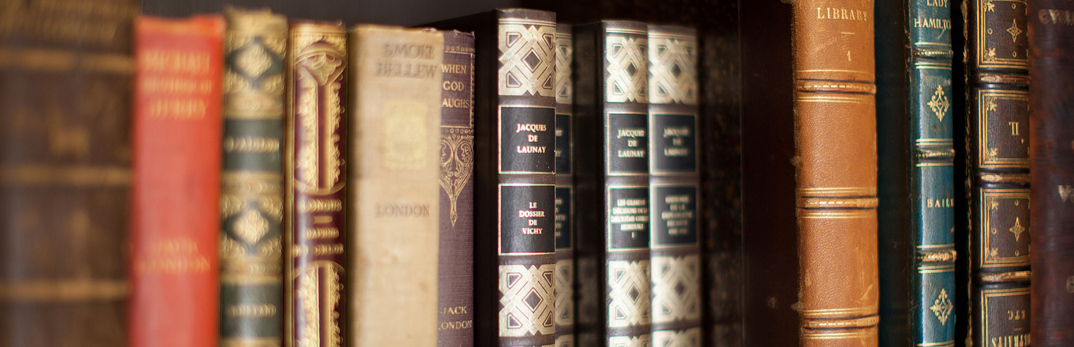 Old books on shelf 
