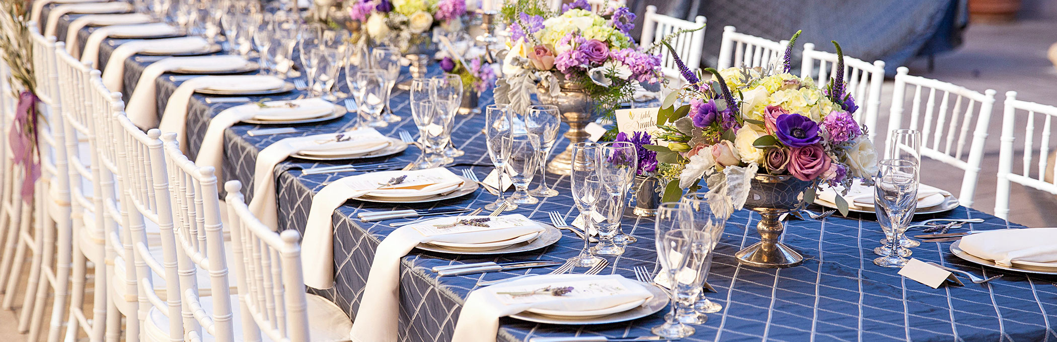 outdoor dining setup