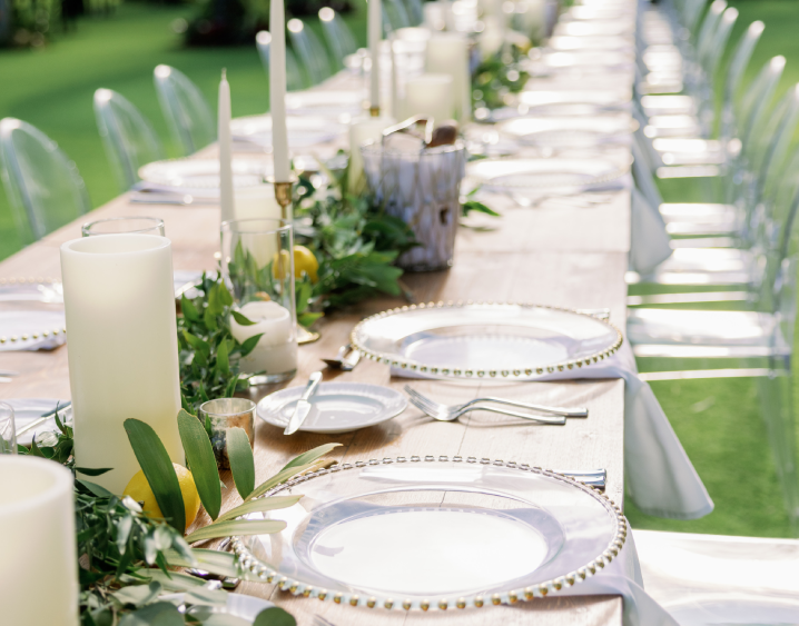 Wedding Table Set Up