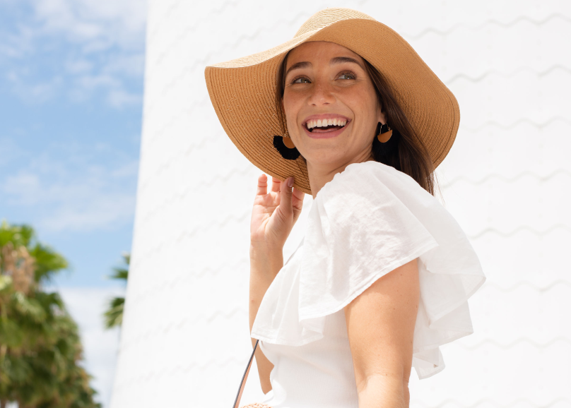 Woman smiling
