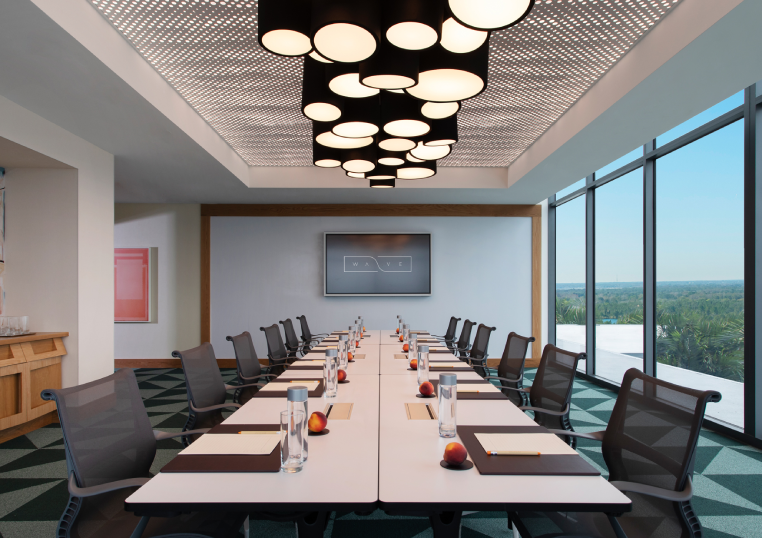 lake nona wave hotel synergy boardroom with long table