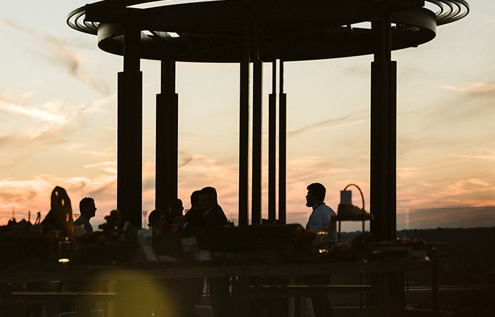 rooftop sunset