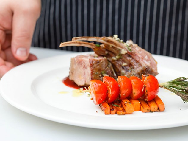 grilled lamb dish