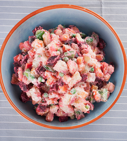 Typical Haitian salad dish