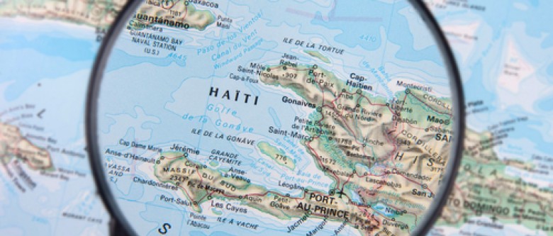 haiti on map
