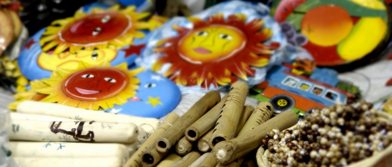 Handmade items at market