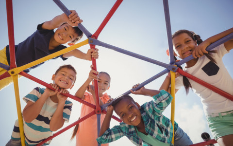 kids on playground