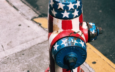 painted fire hydrant
