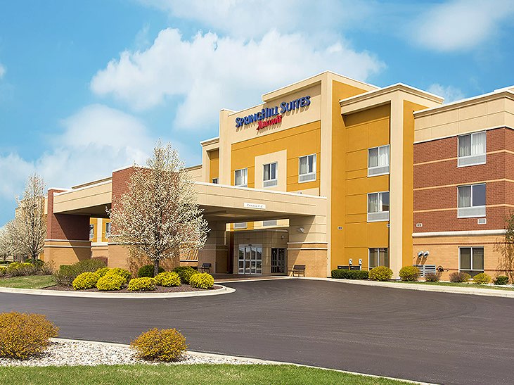 Yellow SpringHill Suites by Marriott building