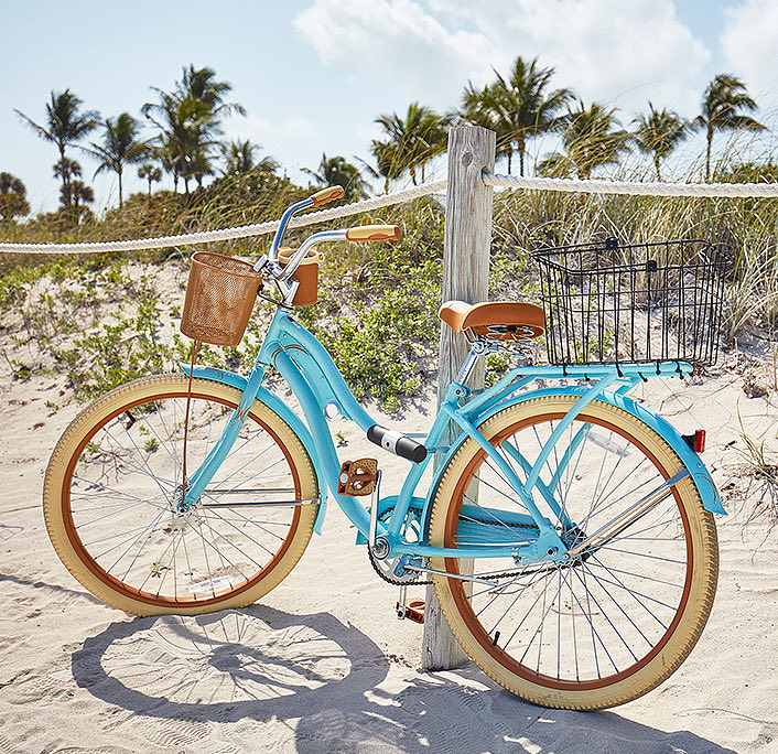 A lovely beach bicycle on the beach