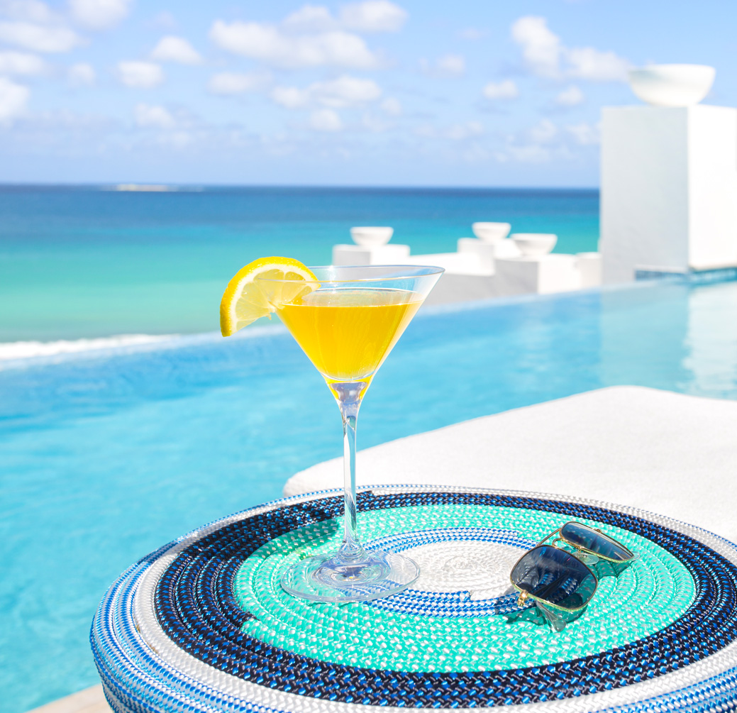 Cocktail with an amazing Oceanfront View