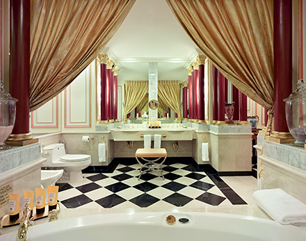 Master bathroom with deep soaking tub
