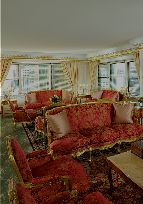 Living room with two seating areas