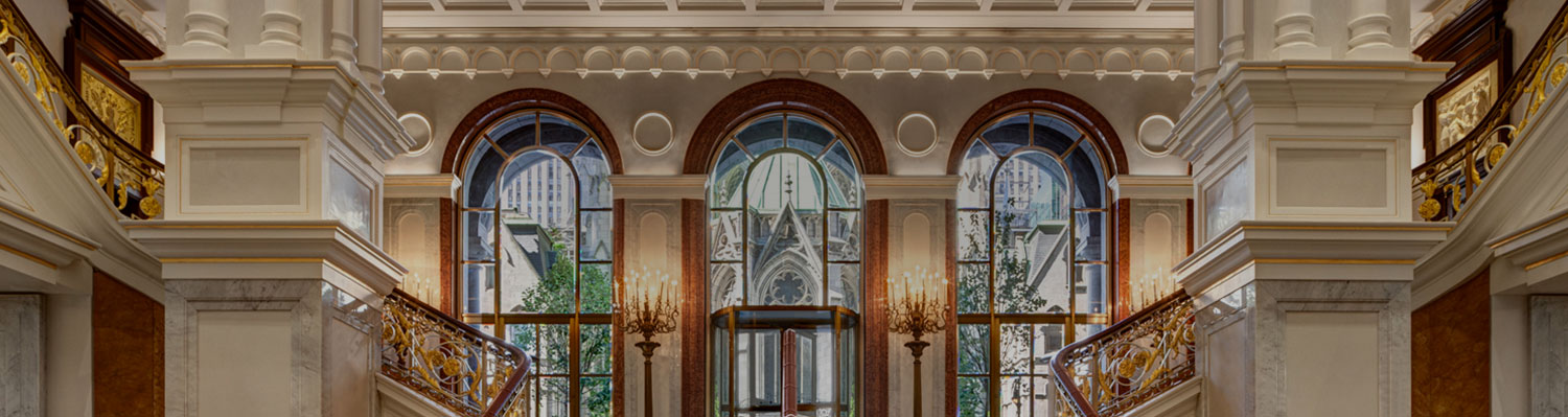 grand staircase of Lotte lobby