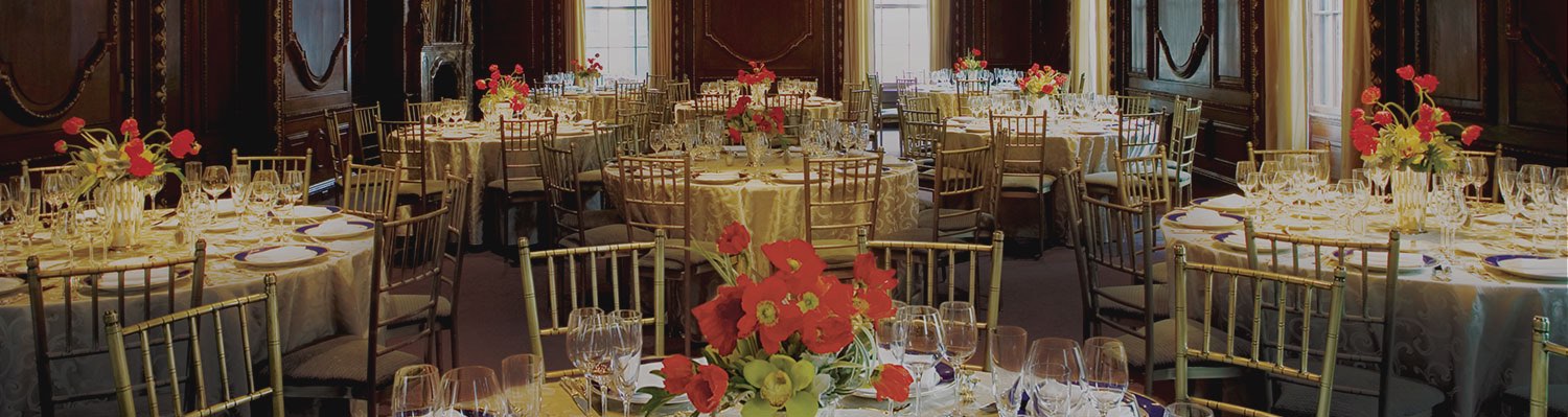 The Drawing Room, set for a private dinner.