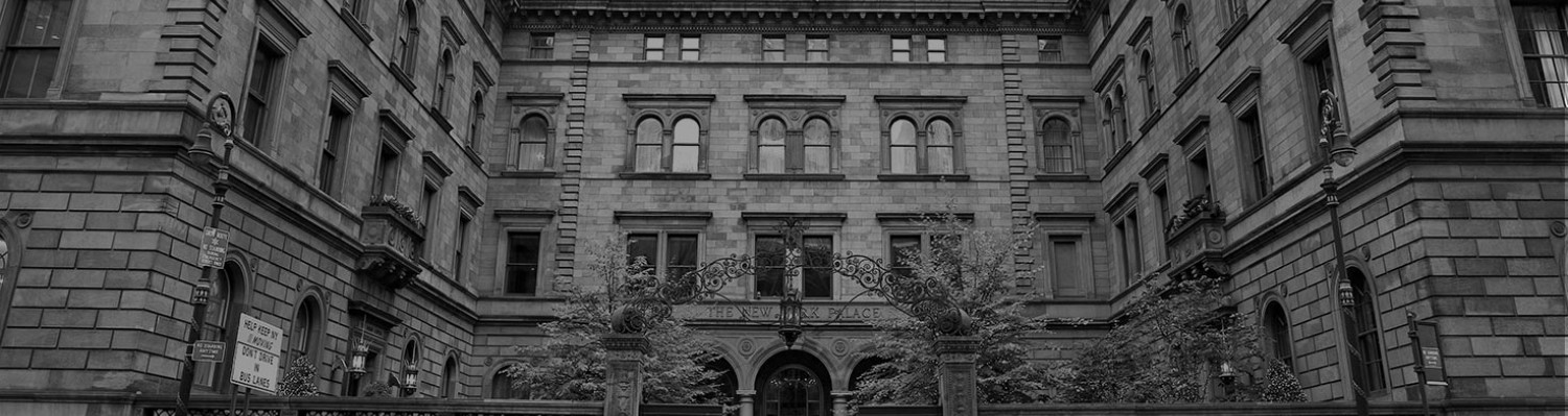 Black & White image of gate palace entrance