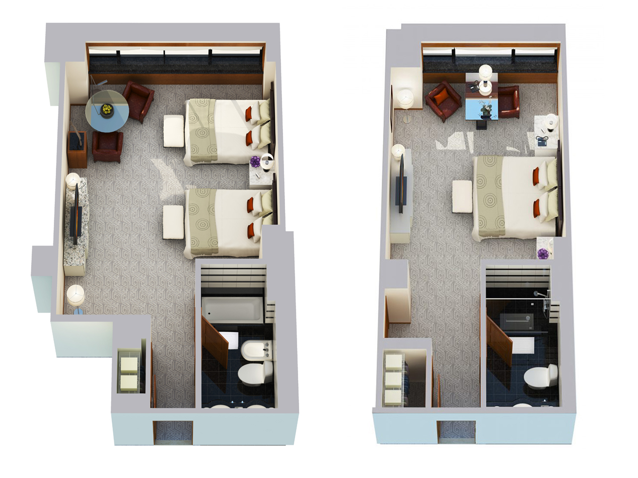 hotel suite floor plan