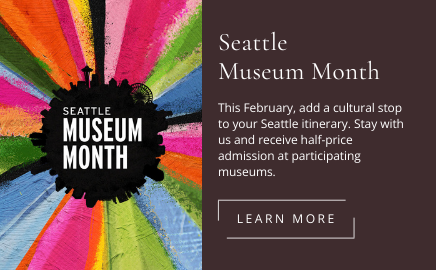 seattle museum month this february, add a cultural stop to your seattle itinerary. stay with us and receive half-price admission at participating museums